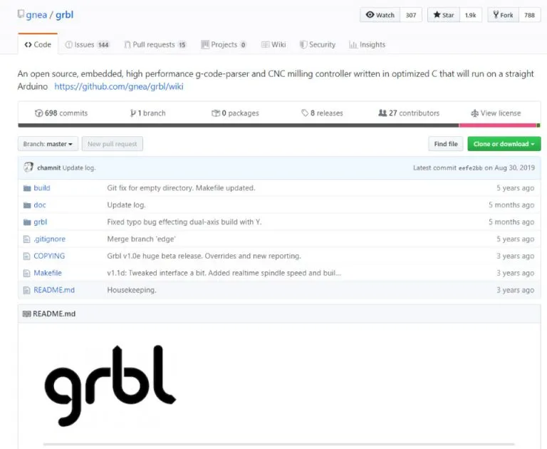  скачать 
прошивку GRBL 
с github.com